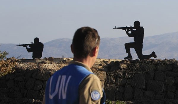 UN soldier in Golan Height