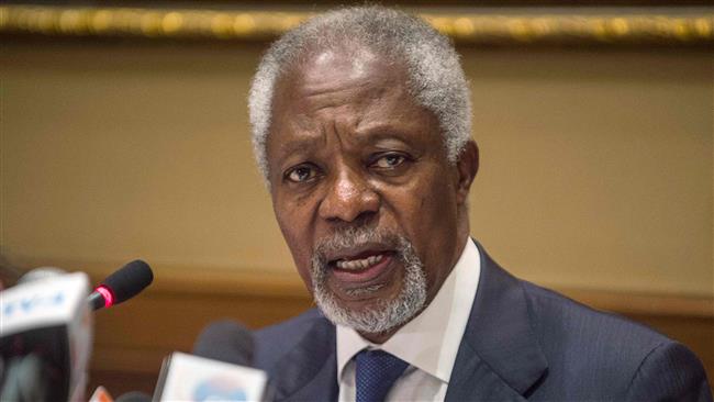 Former UN secretary General Kofi Annan