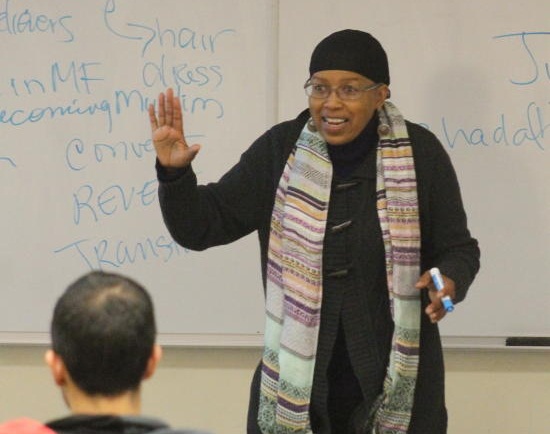 Dr. Debra Majeed, an internationally-respected speaker and educator, and a former Christian pastor reborn into the Muslim faith, spoke to students in Buena Vista University