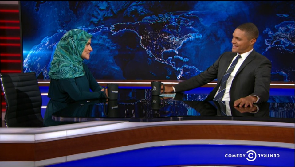 Dalia Mogahed rocks The Daily Show
