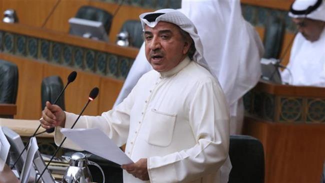 File photo shows former Kuwaiti lawmaker Abdulhameed Dashti speaking during a parliament session in Kuwait City. (Photo by AFP)
