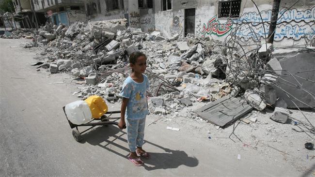 کودکان فلسطینی ساکن غزه قربانیان اصلی کم آبی در این منطقه
