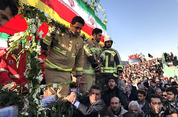 تشییع آتش نشان ها