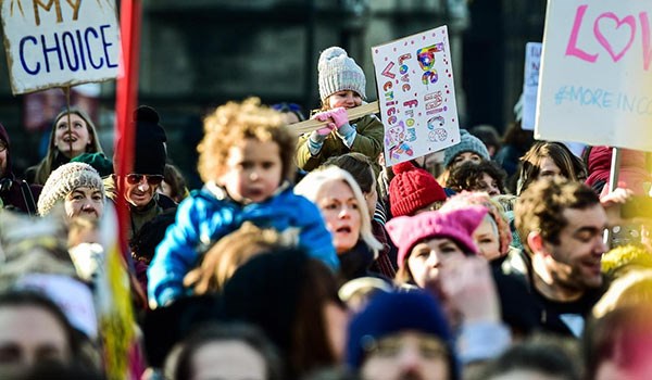 anti-Trump protest