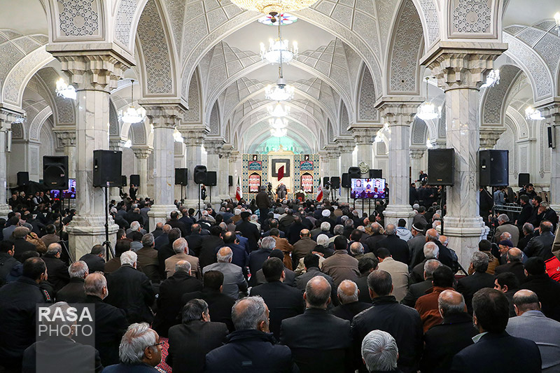 بزرگداشت شهدا آتش نشان در مسجد شهید مطهری تهران