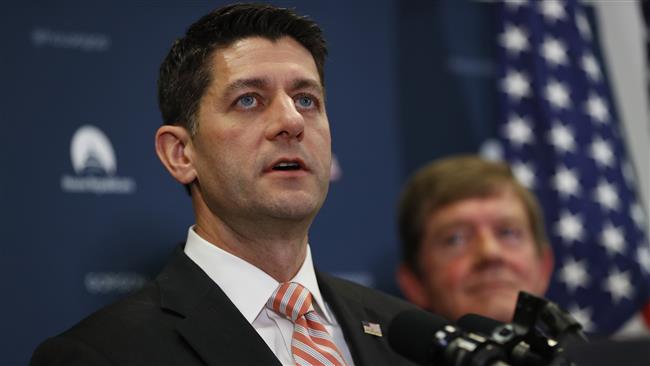 US House Speaker Paul Ryan speaks to the media following the House GOP Weekly Conference Meeting on January 31, 2017 in Washington, DC.