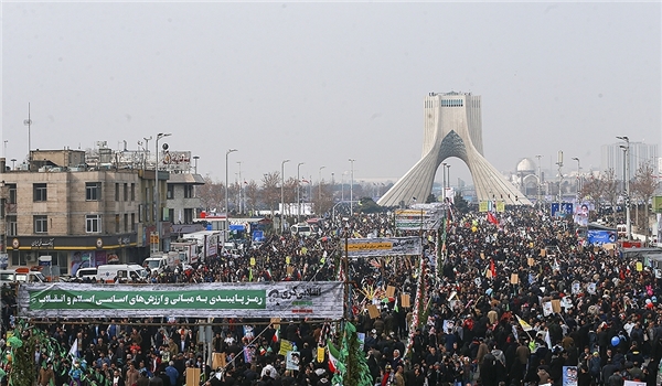 Millions of people taking part in the February 10th rallies marking the 38th anniversary of the victory of the Islamic Revolution