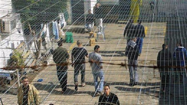 Palestinian prisoners at Israel Prison