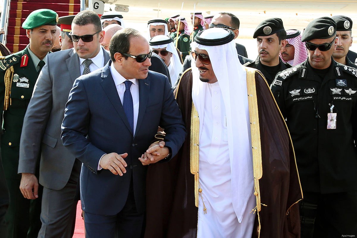 Egyptian President Elsisi and Saudi King Salman 