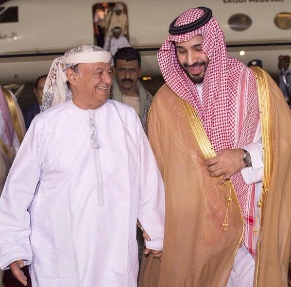 محمد بن سلمان و عبدربه منصور هادی