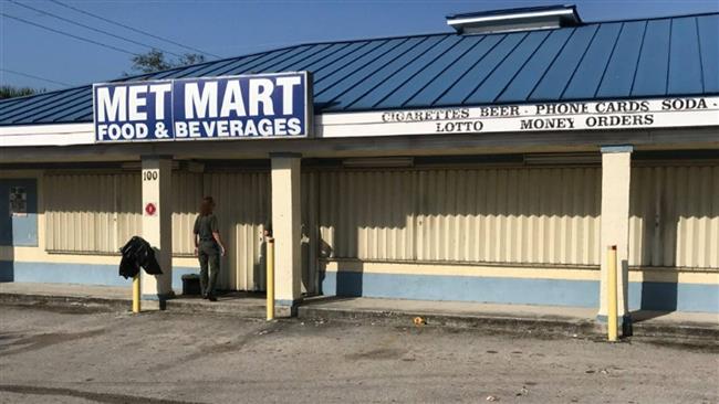 An Indian-owned store in St. Lucie County, Florida, which was attacked by an arsonist Islamophobe on March 10, 2017. (Photo by St. Lucie County sheriff