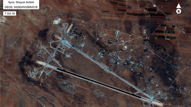 This image released by the US Department of Defense, shows the Shayrat airfield in Syria on October 7, 2016. (Via AFP)