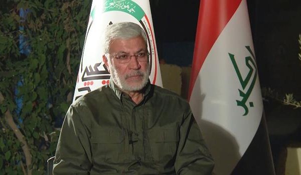 Abu Mahdi al-Mohandes senior commander of Hashd al-Shaabi (Iraqi Mobilization Forces)