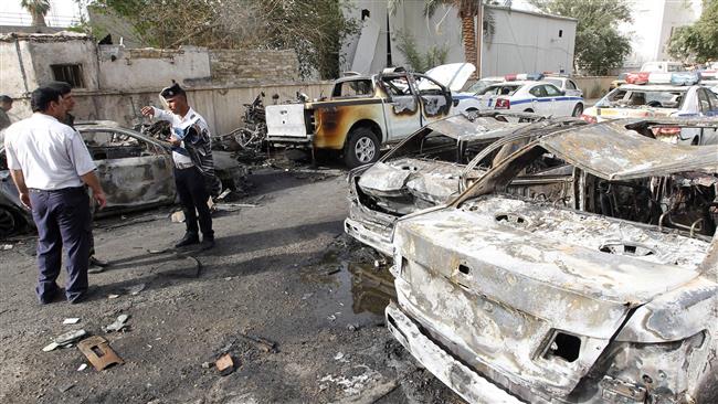 Site of a blast in Iraq