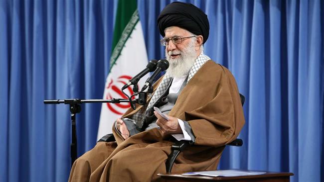 Leader of the Islamic Revolution Ayatollah Seyyed Ali Khamenei makes an address in Tehran,