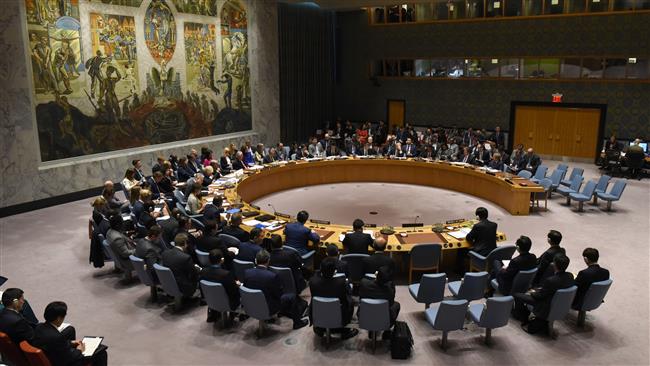 The United Nations Security Council in session in New York