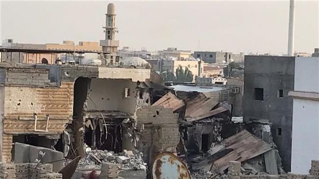 Destruction caused by the Saudi invasion of the Shia town of Awamiyah