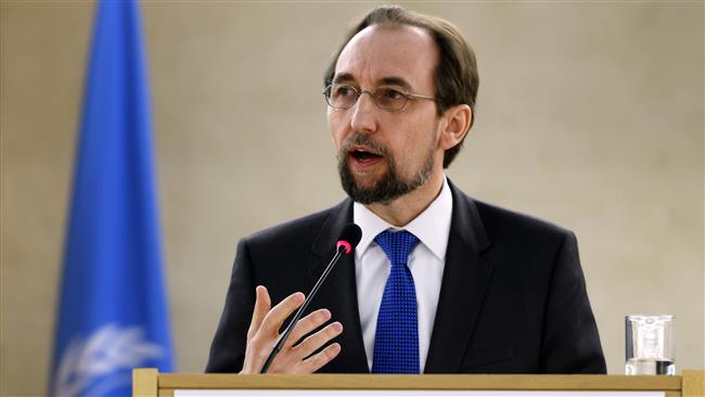 The UN human rights chief, Zeid Ra’ad al-Hussein (photo by AFP)
