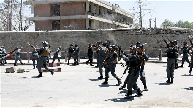 Afghan policemen fire their weapons into the air during a protest in Kabul, Afghanistan, June 2, 2017. (Photo by Reuters)
