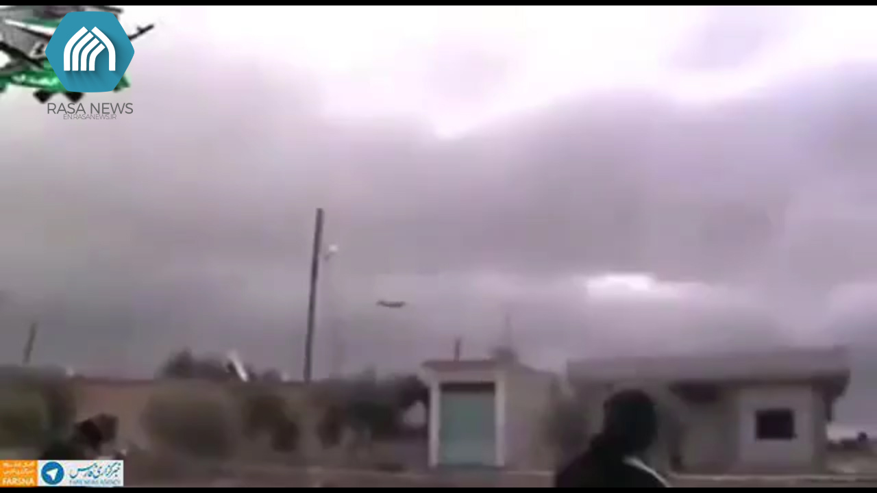 ISIS terrorists firing at an Iranian airplane landing in Damascus