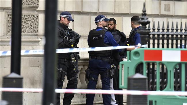British armed police have detained a suspect near the Westminster parliament in London.