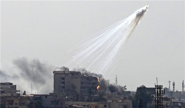 White Phosphorus bombardment