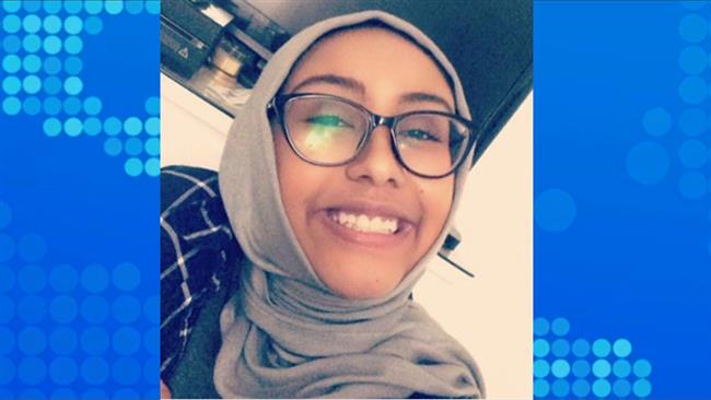 Nabra Hassanen, 17, was abducted and killed outside a mosque in Virginia, June 18, 2017. (Photo from social media)
