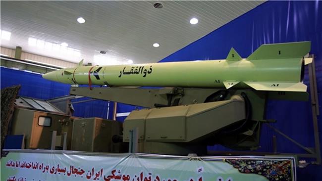 File photo of the IRGC’s medium-range Zolfaqar ballistic missile (Photo by Fars News Agency)
