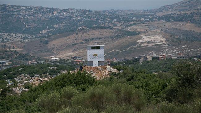 The picture released on June 22, 2017 shows an installation of the Lebanese environmental NGO Green Without Borders which Israel alleges to be used by Hezbollah fighters.
