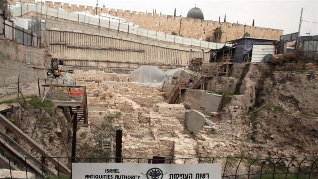 Israeli excavation site around the al-Aqsa Mosque in East Jerusalem al-Quds