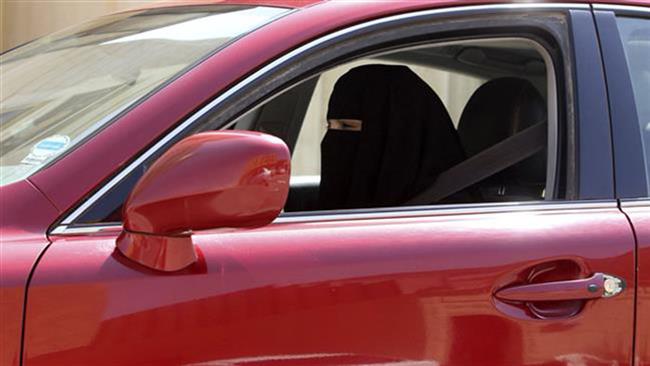 File photo shows a Saudi woman behind the wheel despite a ban in the kingdom on women