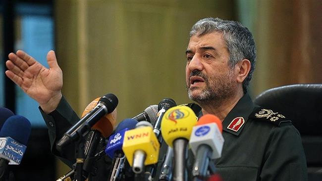 Major General Mohammad Ali Ja’afari, the commander of Iran’s Islamic Revolution Guards Corps (Photo by Tasnim news agency)