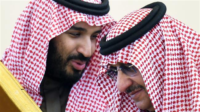 Saudi Arabia’s new crown prince Mohammed bin Salman (L), and the man he is believed to have ousted, Mohammed bin Nayef