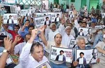 تظاهرات مردم دهلی در اعتراض به حمله پلیس به امام جماعت مسجد شیعیان
