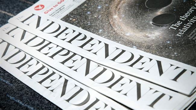 The file photo shows the print edition of the British media organization, the Independent, before it was ditched due to financial problems in 2016.
