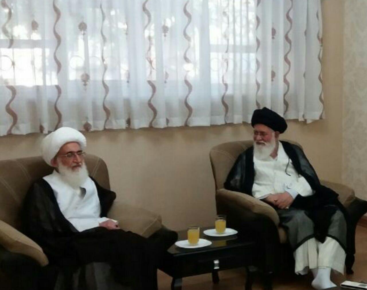 Ayatollah‌ ‌Nouri-Hamadani meets ‌Ayatollah ‌Alamolhoda