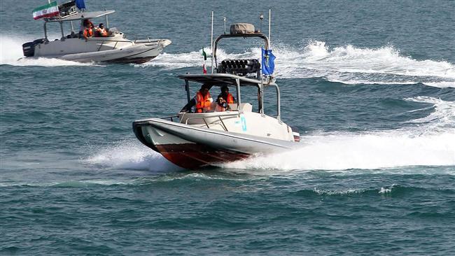 A file photo of speedboats belonging to Iran