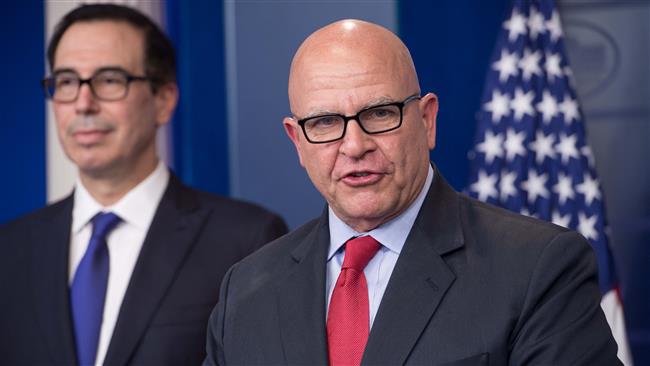 US National Security Adviser H.R. McMaster speaks at the press briefing with Treasury Secretary Steve Mnuchin at the White House in Washington, DC, on July 31, 2017. (Photo by AFP)
