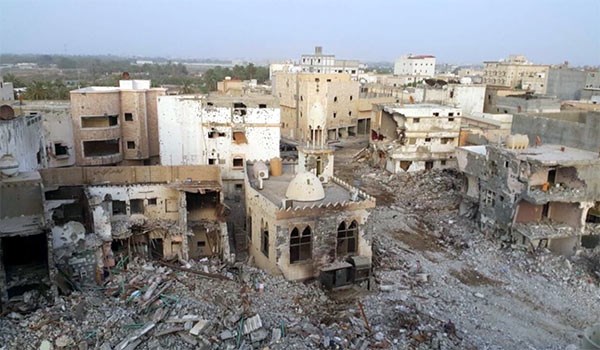 war-torn town Awamiyah