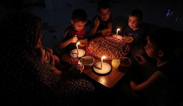 Gaza without electricity power