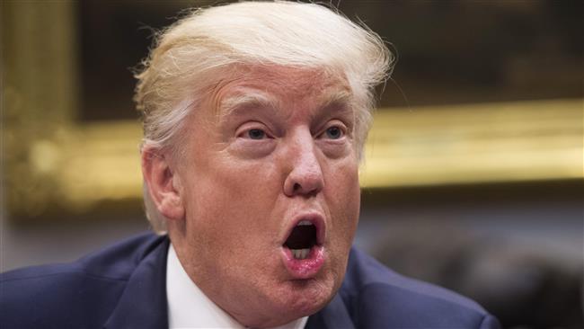 US President Donald Trump speaks during a meeting with congressional leaders about tax reform in the Roosevelt Room of the White House in Washington, DC, September 5, 2017. (Photo by AFP)
