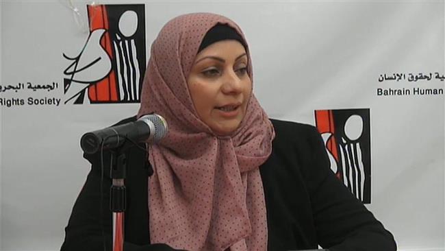 Prominent Bahraini human rights activist Ebtisam al-Saegh (file photo)
