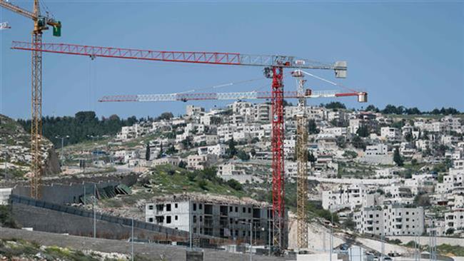A general view shows buildings under construction in the Israeli settlement of Har Homa in the occupied East Jerusalem al-Quds on March 7, 2016. (Photo by AFP)
