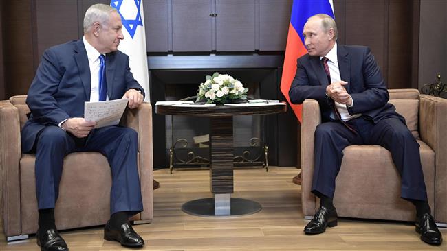 Russian President Vladimir Putin (R) meets with Israeli Prime Minister Benjamin Netanyahu at the Bocharov Ruchei state residence in Sochi, Russia, August 23, 2017. (Photo by AFP)
