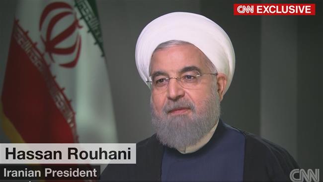 Iranian President Hassan Rouhani speaks to CNN