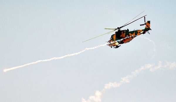The Syrian Air Force and military helicopters