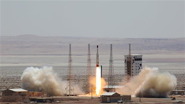 The picture shows the launch of Iran’s domestically-manufactured Simorgh satellite carrier at Imam Khomeini Space Center on July 27, 2017. (Photo by IRNA)
