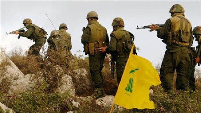 This file photo shows Hezbollah fighters during a battle against Takfiri terrorists in the Qalamoun region on the Syrian-Lebanese border.
