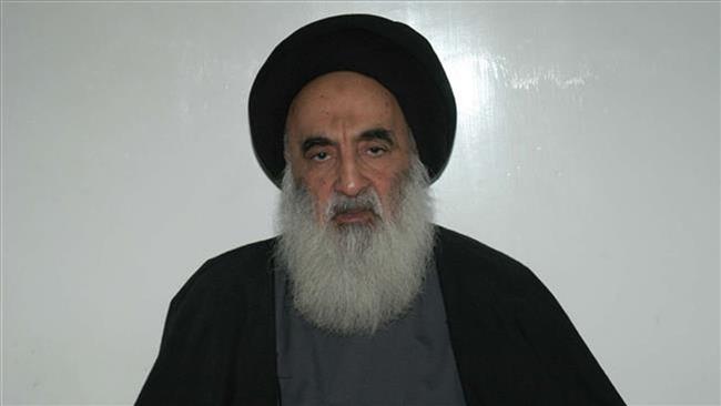Iraq’s most senior Shia cleric Grand Ayatollah Ali al-Sistani
