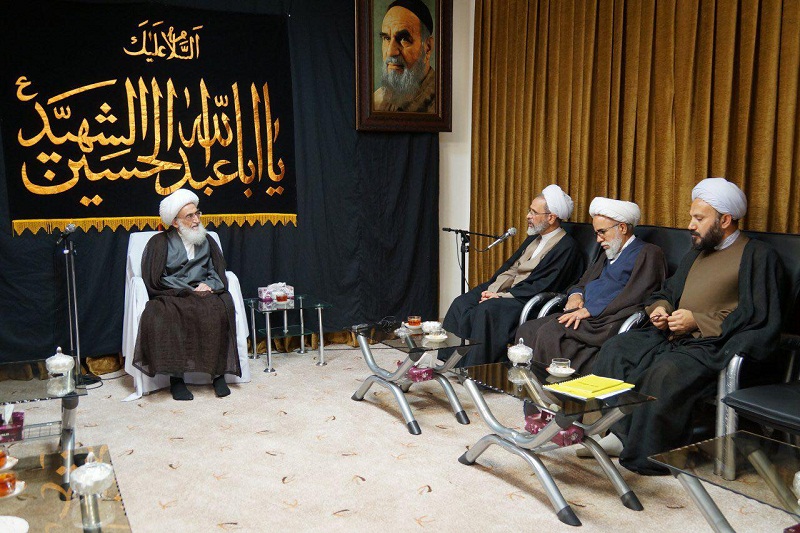 Senior clerics receive the head of the Islamic Seminaries of Iran in Qom 